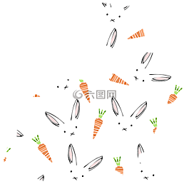 兔,模式,胡蘿卜