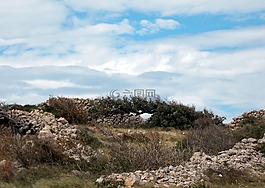 rab 的小島,克羅地亞,景觀