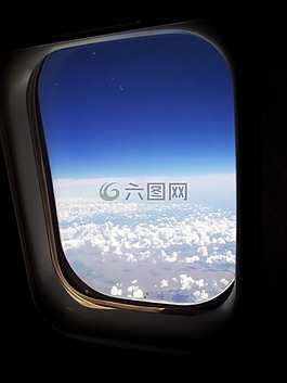 飞机,窗口,云