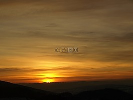 日出,黎明,太陽