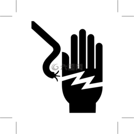 電力,手,電線