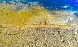 海灘,沙,湖