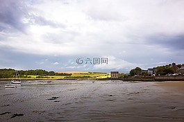 馊,景观,海滩