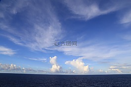 旅行,云,大海