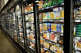 冷凍食品,超市,凍結