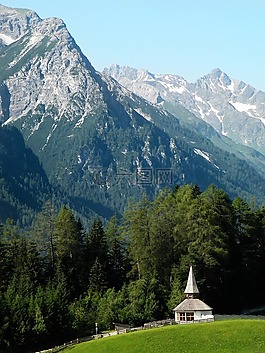 奧地利,山,?