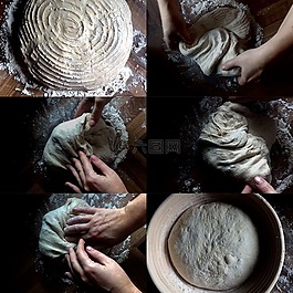 烘烤,拼貼畫,面包