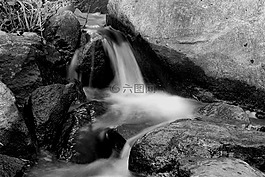 水,溪,自然