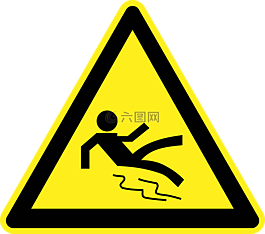 滑,濕的地板,危險