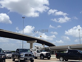 天空,公路,卡车