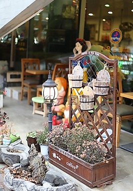 的heyri,店,街