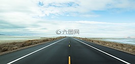 路,地平線,路徑