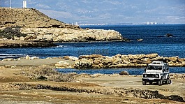 塞浦路斯,車,海岸