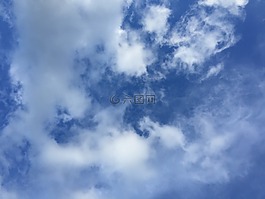 天空,云計算,藍色