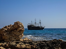 海岸,船舶,海盜