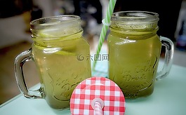 玻璃,冰沙,喝