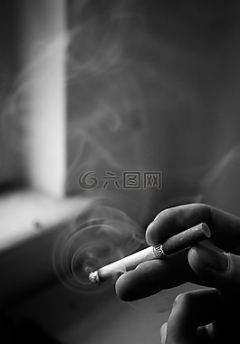 香煙,煙,窗口