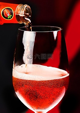 喝,飲料,紅色