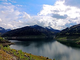 景觀,山,國家公園