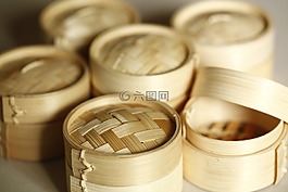 蒸籠,中餐,竹