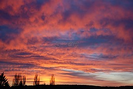 日落,余輝,abendstimmung