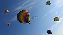 熱氣球,氣球,上升