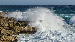 波,砸,噴霧