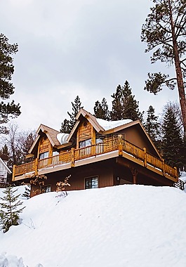 小木屋,房子,小屋