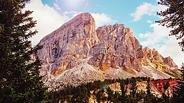 意大利,山,景觀