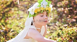 人的,孩子,女孩