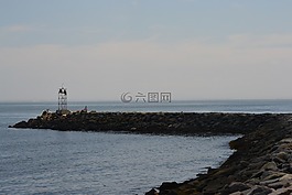 碼頭,海洋,海