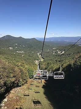 山,天空,邊坡
