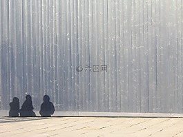 墻板,影子,人類