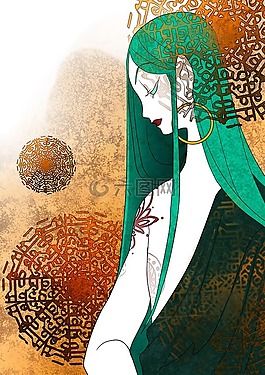 插圖,藝術(shù),后臺