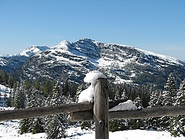 山,雪,冬季景觀