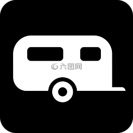 拖车,移动的家,黑