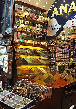 香料,市場,市場攤位
