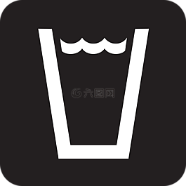 喝,水,玻璃