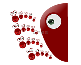 裝潢,青蛙,眼