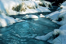 河,水,冬季