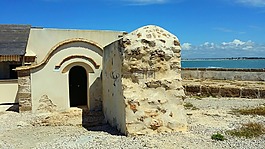 islote德圣彼得,城堡,小船