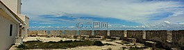 全景,海,蓝色