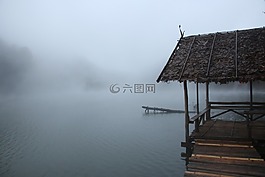 霧,其凍結,平和的心態