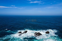 藍(lán)色的天空,地平線,自然