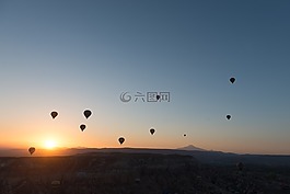 熱氣球,氣球,卡帕多西亞