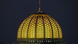 清真寺,阿曼,夜