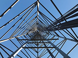 藍色,天空,鋼