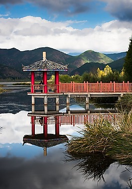 水域,湖泊,户外