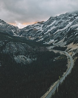 山,谷,樹