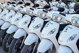 摩托車,滑板車,出租